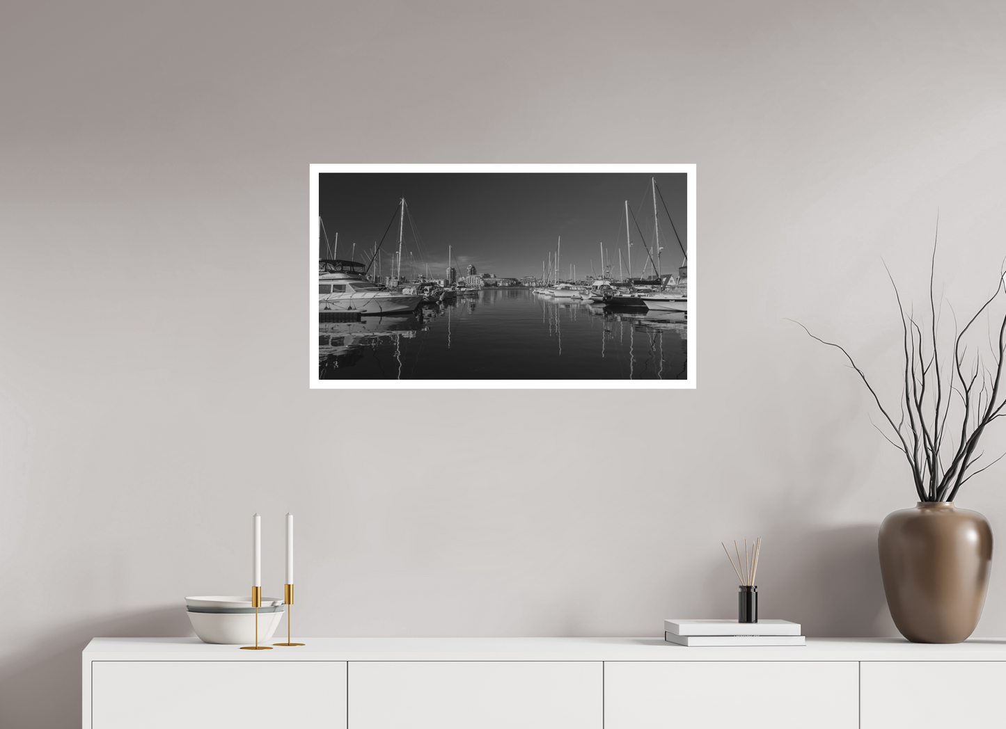 32 x 18″, Matte Hahnemühle Photo Rag Ultra Smooth Victoria Fisherman's Wharf Boats
