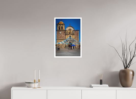 16 x 24″, Matte Photo Print On Fuji Crystal DP II Pueblo Mágico Tequila Jalisco Templo de la Purísima