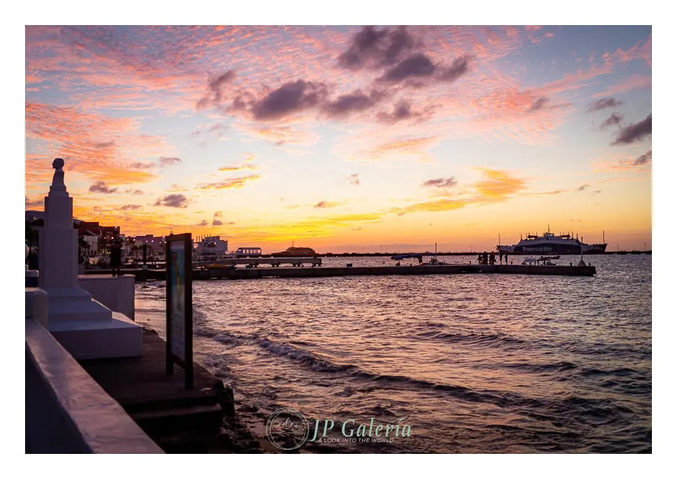 Cozumel Malecón Atardecer - JP Galería