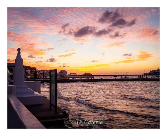 Cozumel Malecón Atardecer - JP Galería
