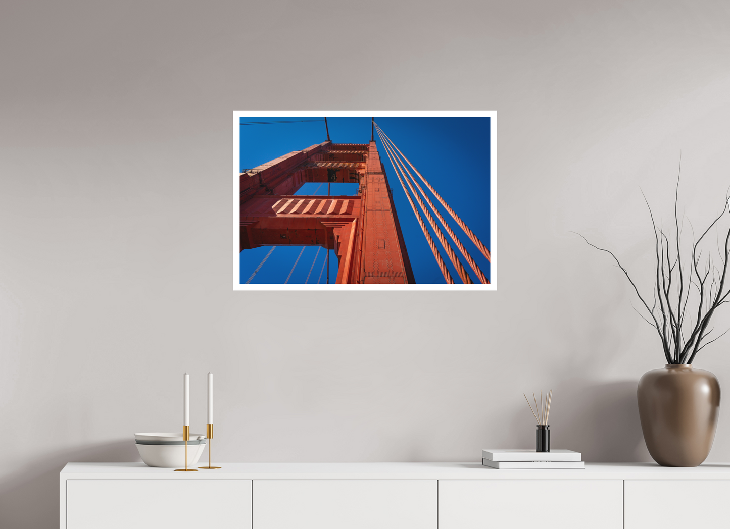 30 x 20″, Matte Hahnemühle Photo Rag Ultra Smooth San Francisco Torre Puente Golden Gate