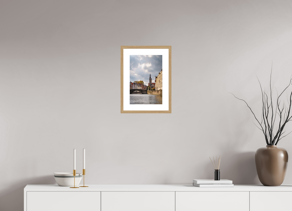 10 x 15″, Natual Oak Frame Print On Fuji Crystal Serenidad en el Canal de Brujas