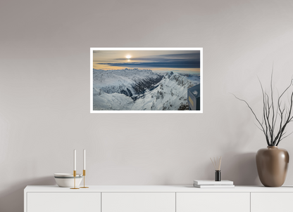32 x 18″, Matte Hahnemühle Photo Rag Ultra Smooth Suiza Alpes Gornergrat
