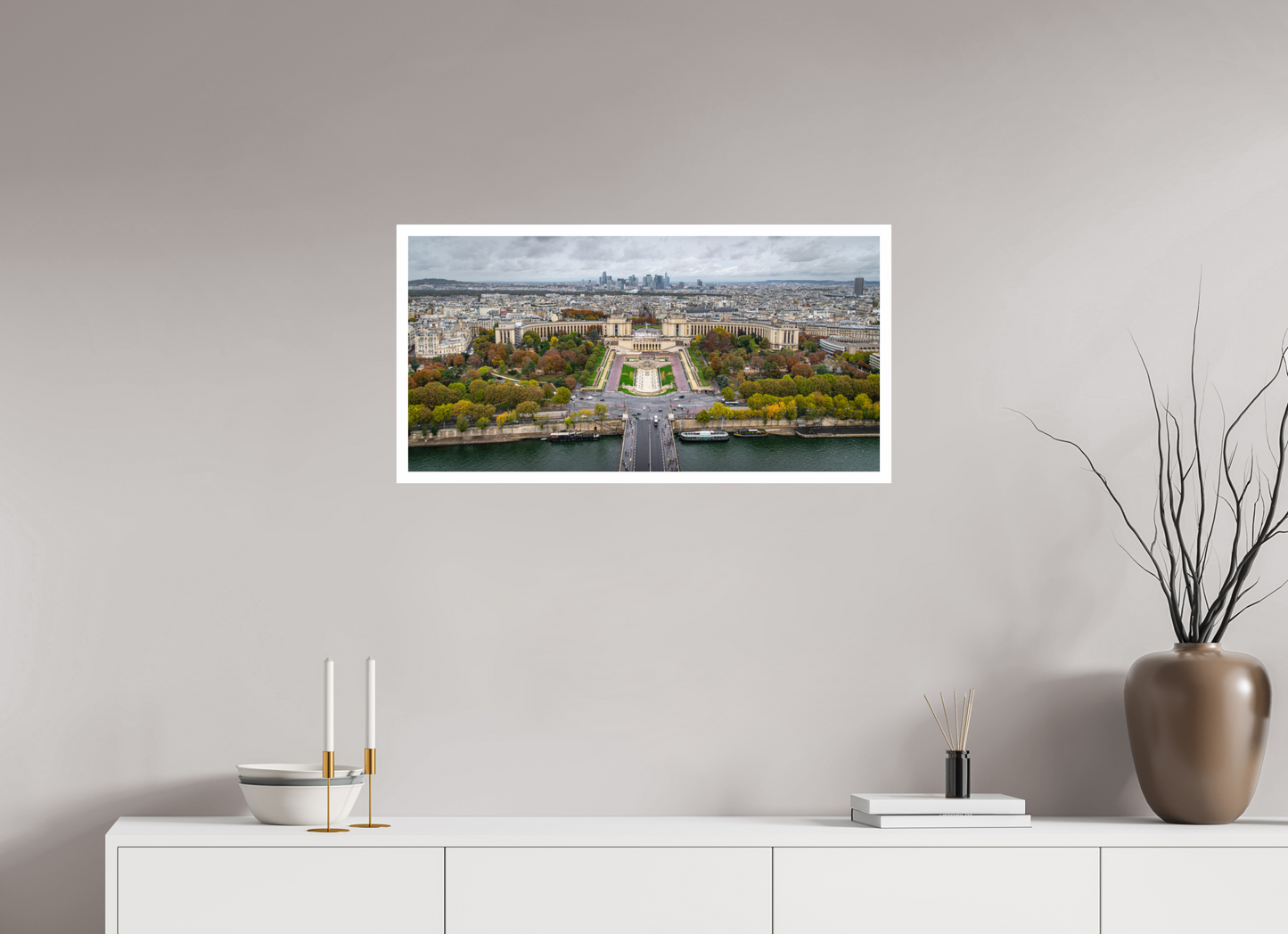 32 x 16″, Gloss Photo Print On Fuji Crystal DP II Paris  Plaza del Trocadero