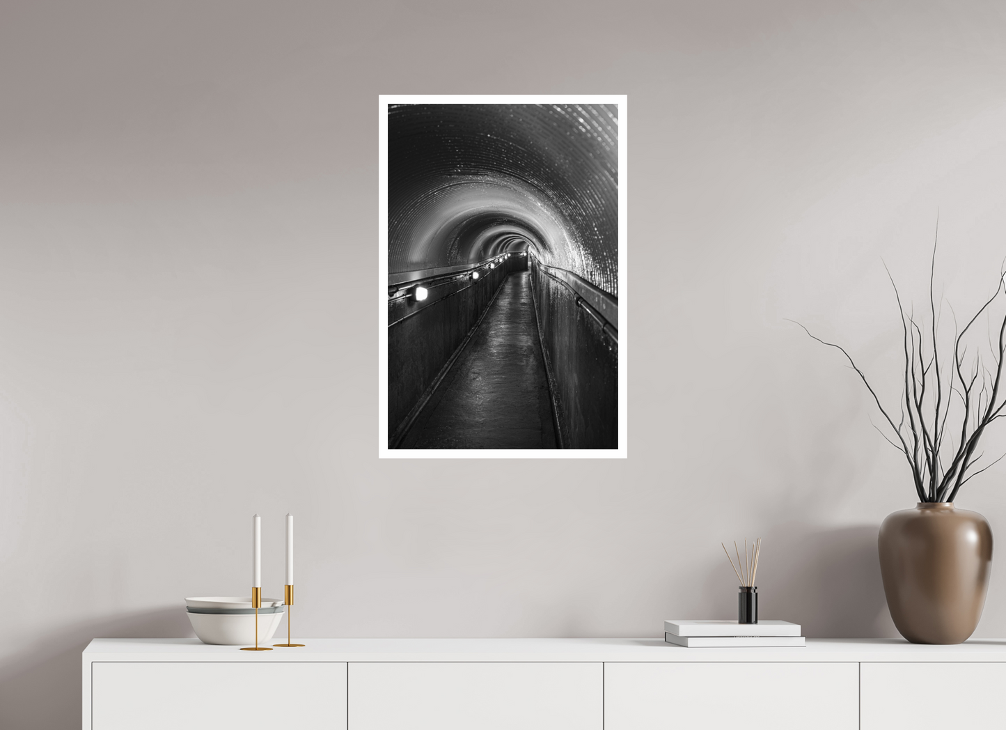 20 x 30″, Gloss Hahnemühle Photo Silk Baryta X Niagara Túnel White Water Walk