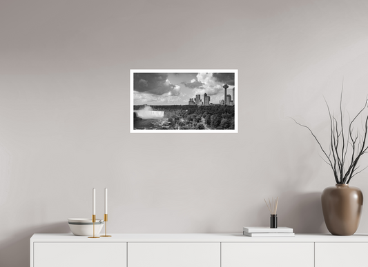 24 x 13.5″, Gloss Hahnemühle Photo Silk Baryta X Cataratas del Niagara Edificios