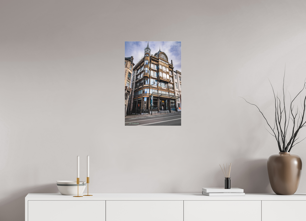 16 x 24″, Photo Print Under Matte Acrylic Glass Old England: Icono Art Nouveau en Bruselas