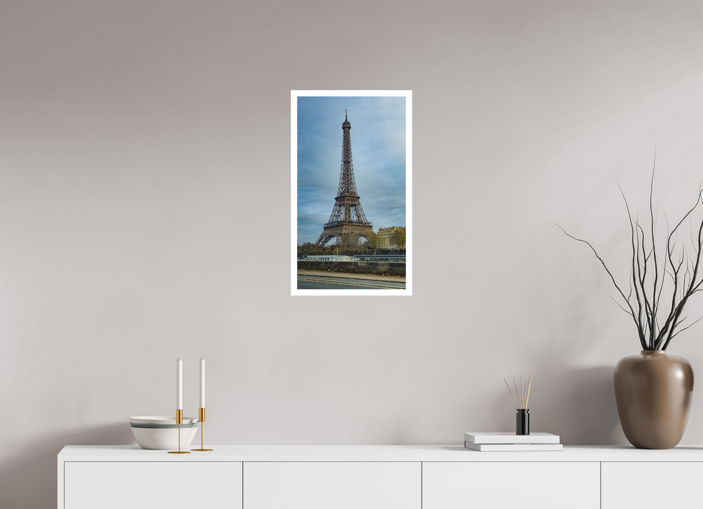 13.5 x 24″, Matte Photo Print On Fuji Crystal DP II Torre Eiffel desde Pont de Bir-Hakeim