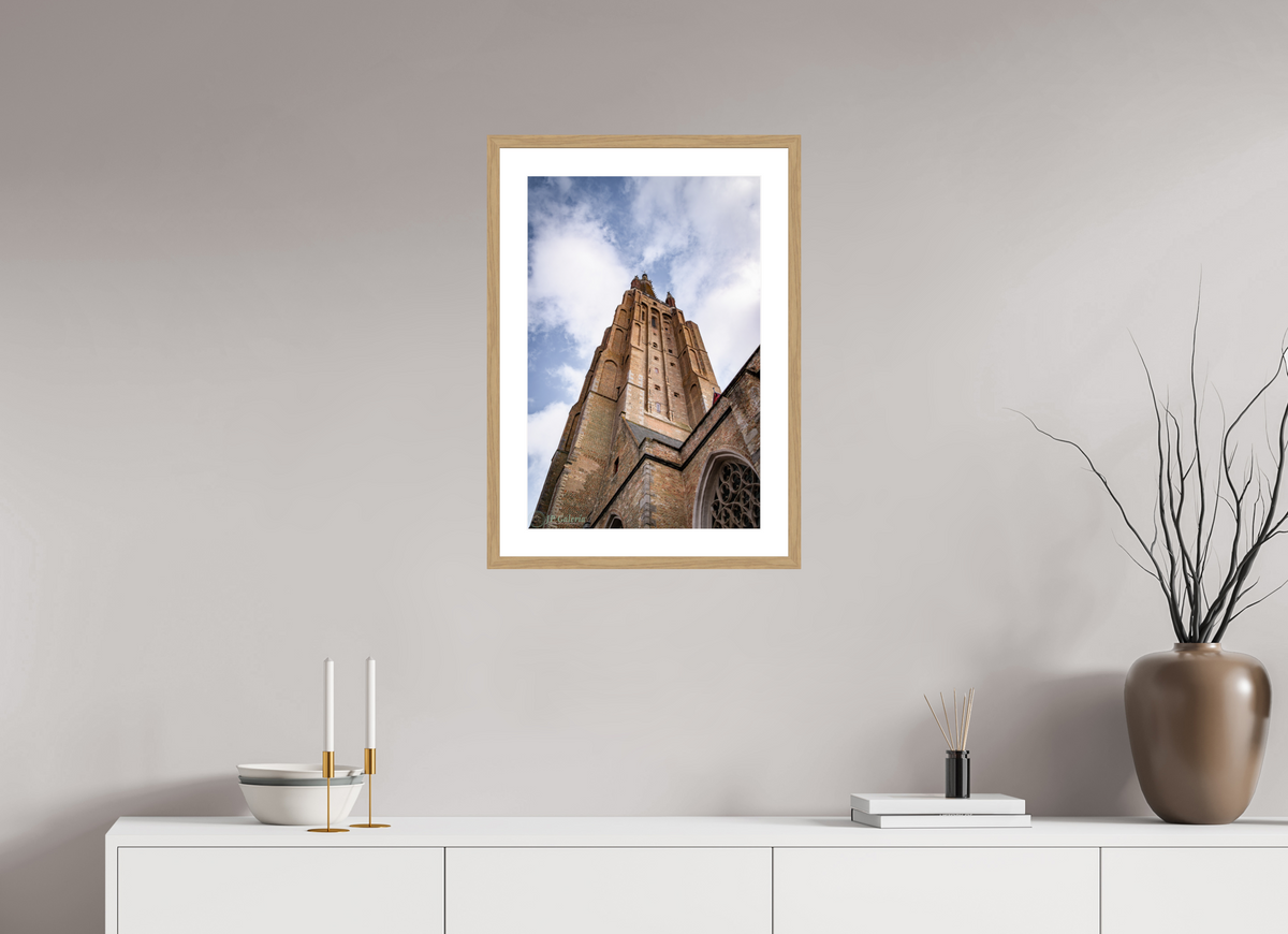 16 x 24″, Natual Oak Frame Print On Fuji Crystal Vértigo Medieval en Brujas
