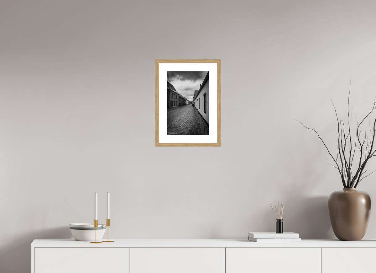 10 x 15″, Natual Oak Frame Print On Fuji Crystal Adentrándose en Oostmeers: Brujas