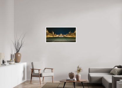 40 x 20″, Matte Hahnemühle Photo Rag Ultra Smooth Paris  Museo del Louvre de Noche