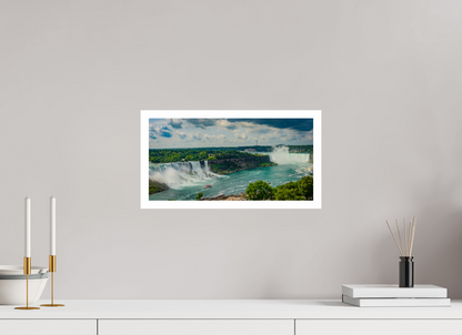 16 x 8″, Gloss Hahnemühle Photo Silk Baryta X Niagara-Toronto Cataratas del Niagara