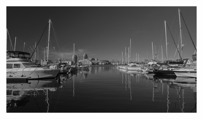 Main image Victoria Fisherman's Wharf Boats - Fine Art - Black and White