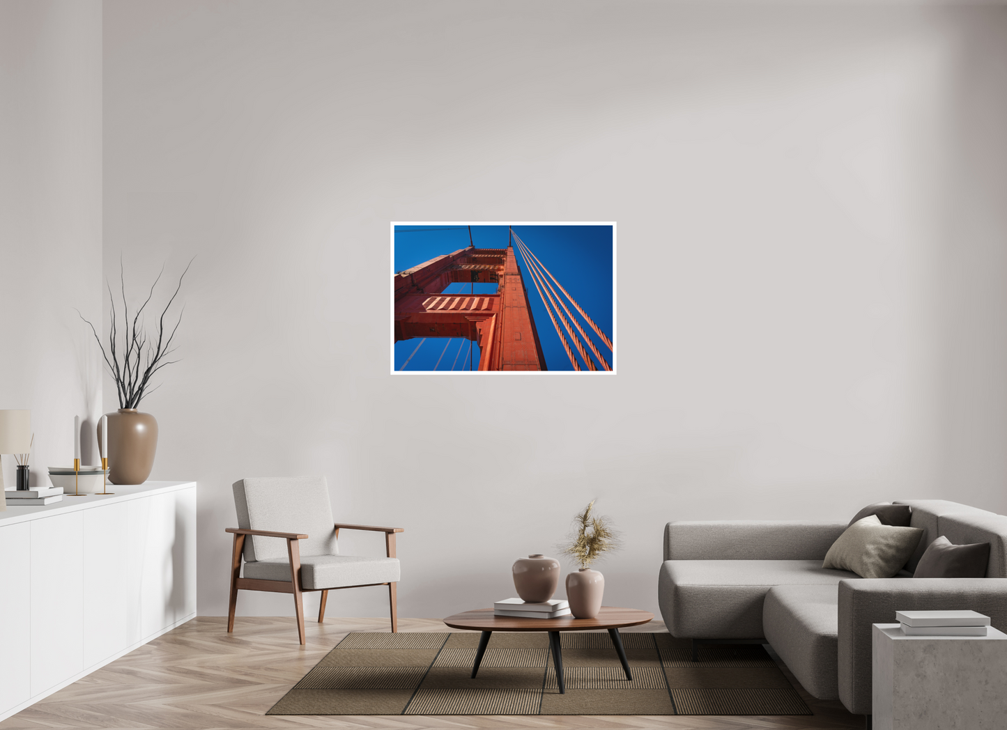 45 x 30″, Matte Hahnemühle Photo Rag Ultra Smooth San Francisco Torre Puente Golden Gate