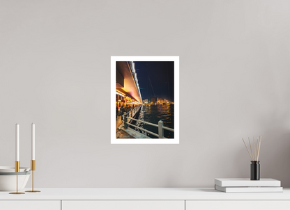 9 x 12″, Matte Hahnemühle Photo Rag Ultra Smooth Vida Local en el Puente de Gálata