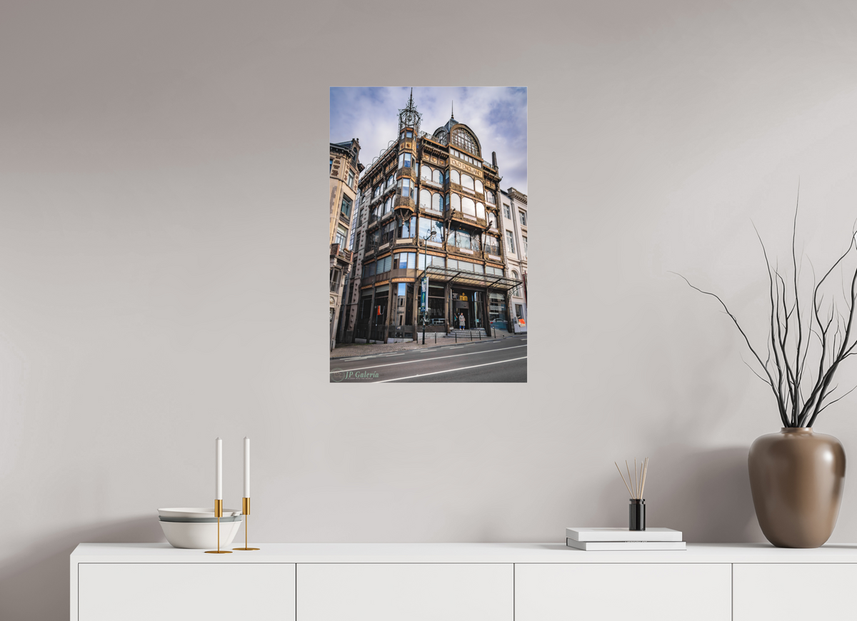 20 x 30″, Photo Print Under Matte Acrylic Glass Old England: Icono Art Nouveau en Bruselas