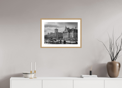 24 x 16″, Natual Oak Frame Print On Fuji Crystal La Elegancia Fresca del Limmat