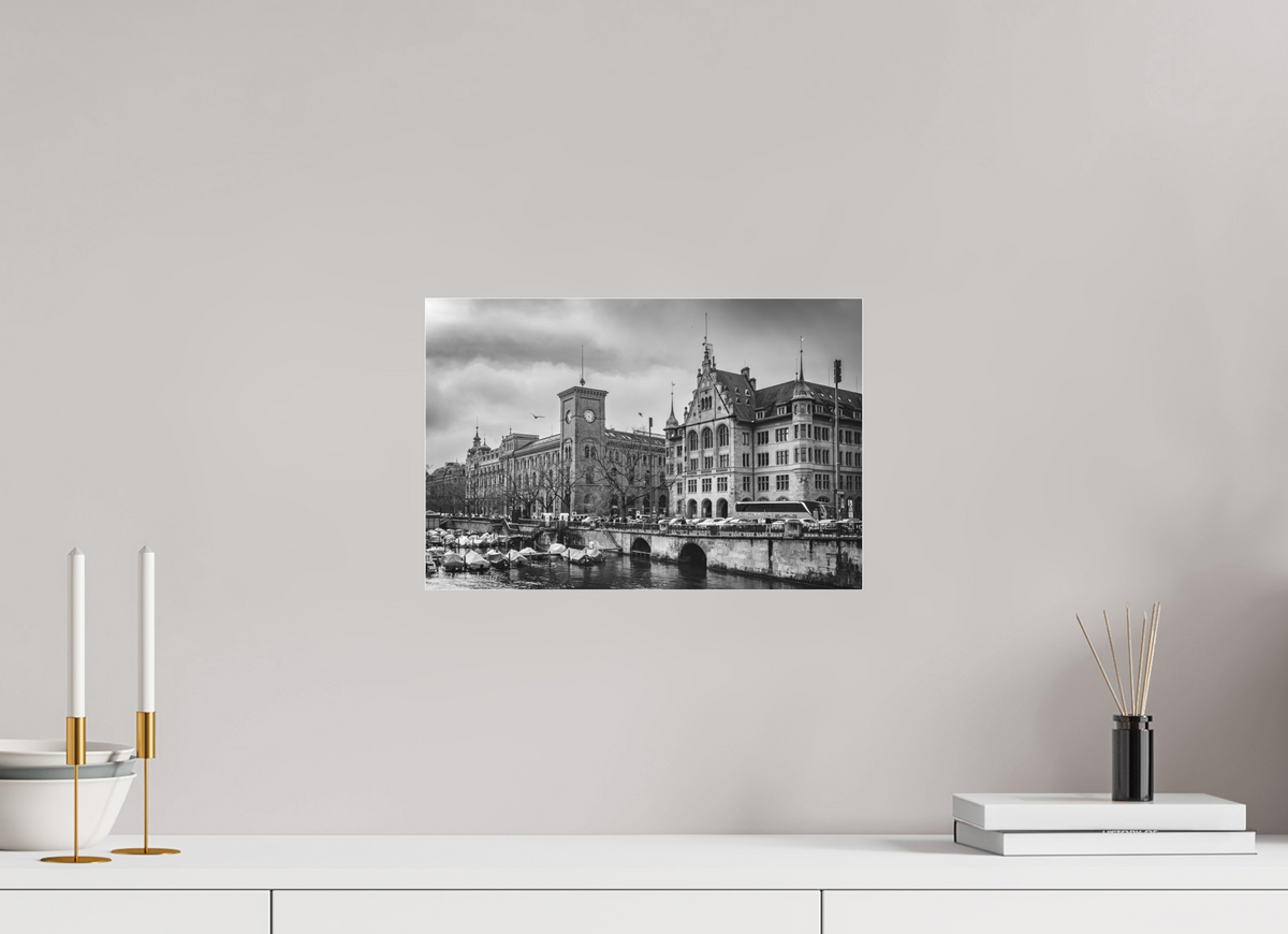 15 x 10″, Photo Print Under Matte Acrylic Glass La Elegancia Fresca del Limmat