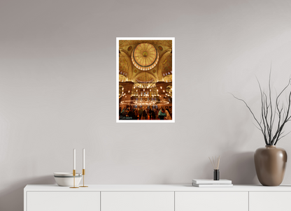 16 x 24″, Gloss Hahnemühle Photo Silk Baryta X Bajo las Cúpulas de la Mezquita Azul