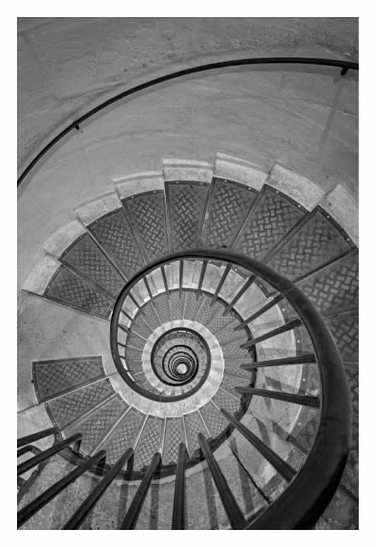 Main image Paris Escalera Arco del Triunfo - Fine Art - Black and White