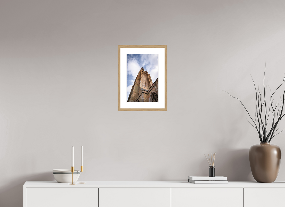 10 x 15″, Natual Oak Frame Print On Fuji Crystal Vértigo Medieval en Brujas