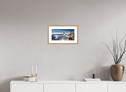 16 x 8″, Natual Oak Frame Print On Fuji Crystal El Observatorio del Matterhorn