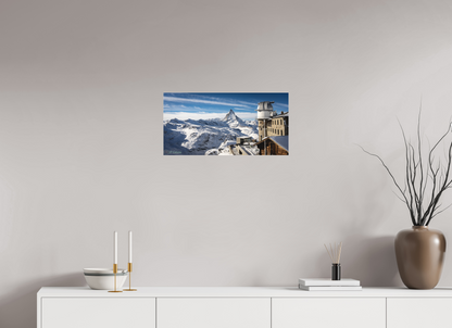 24 x 12″, Photo Print Under Matte Acrylic Glass El Observatorio del Matterhorn
