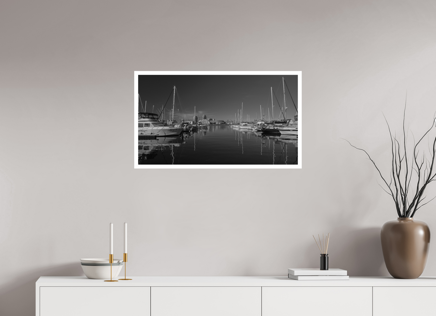 32 x 18″, Gloss Hahnemühle Photo Silk Baryta X Victoria Fisherman's Wharf Boats