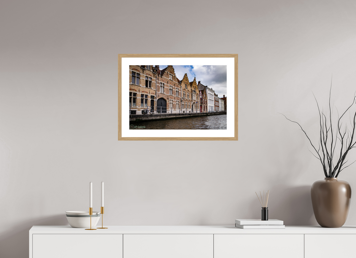 24 x 16″, Natual Oak Frame Print On Fuji Crystal La Paz a la Orilla del Canal
