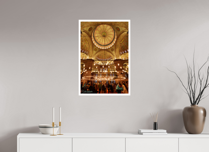 20 x 30″, Gloss Hahnemühle Photo Silk Baryta X Bajo las Cúpulas de la Mezquita Azul