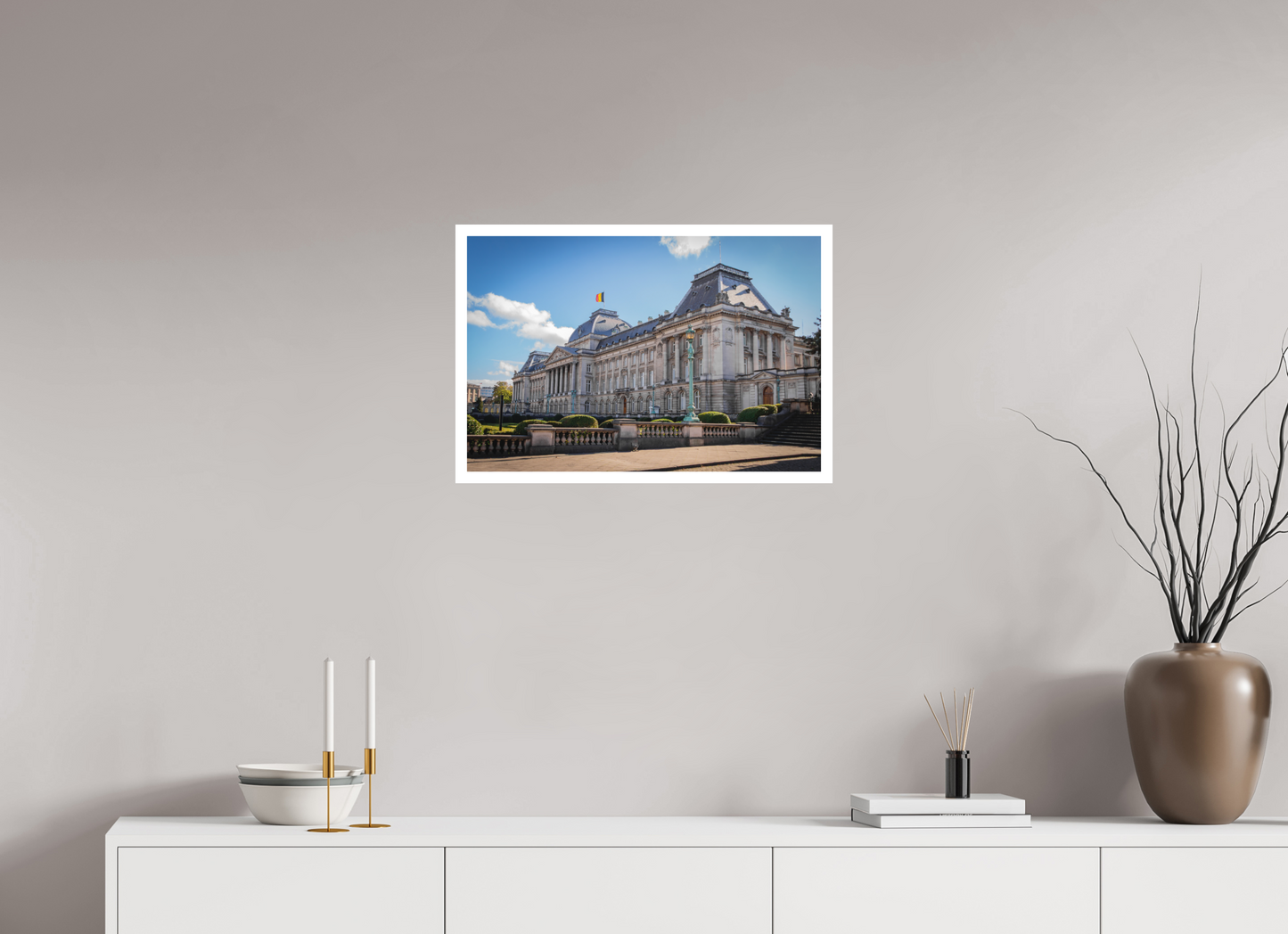 24 x 16″, Matte Hahnemühle Photo Rag Ultra Smooth Majestuosidad Europea Palacio Real de Bruselas