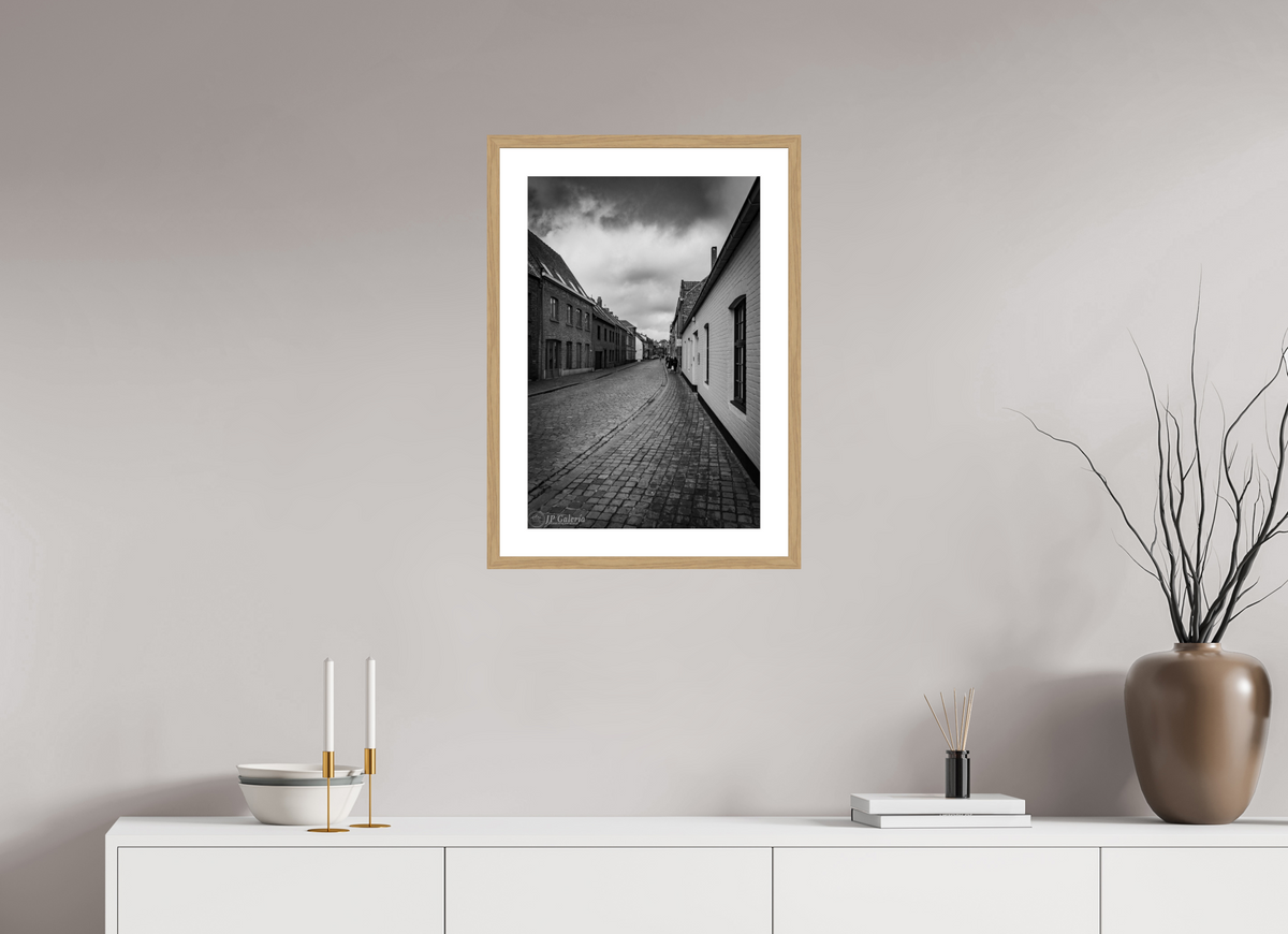 16 x 24″, Natual Oak Frame Print On Fuji Crystal Adentrándose en Oostmeers: Brujas