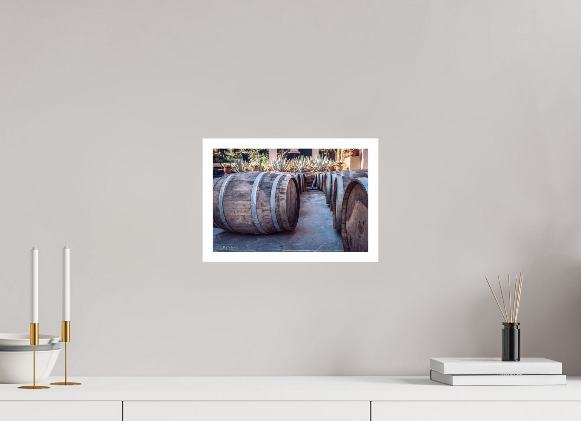 12 x 8″, Gloss Hahnemühle Photo Silk Baryta X Pueblo Mágico Jalisco Barricas
