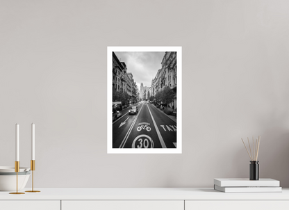 10 x 15″, Gloss Hahnemühle Photo Silk Baryta X Madrid Ciclovía