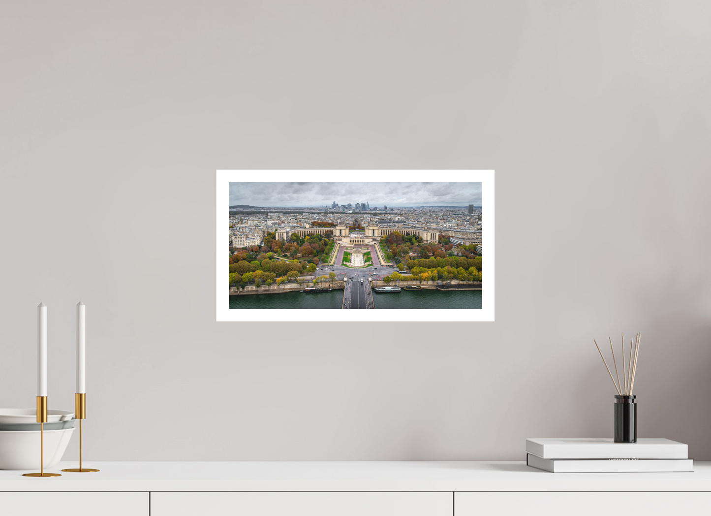 16 x 8″, Matte Hahnemühle Photo Rag Ultra Smooth Paris  Plaza del Trocadero