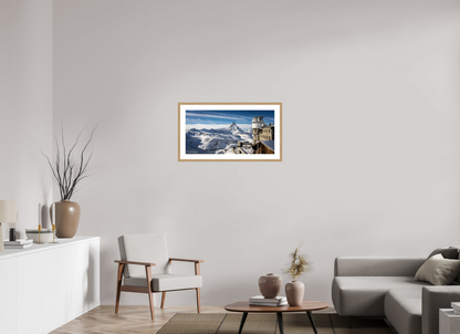 32 x 16″, Natual Oak Frame Print On Fuji Crystal El Observatorio del Matterhorn
