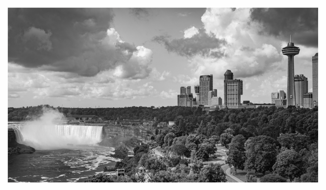 Main image Cataratas del Niagara Edificios - Fine Art - Black and White