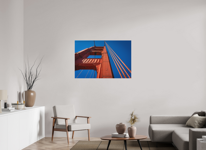 45 x 30″, Photo Print Under Matte Acrylic Glass San Francisco Torre Puente Golden Gate