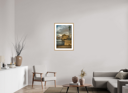 20 x 30″, Natual Oak Frame Print On Fuji Crystal La Paz del Ayuntamiento sobre el Limmat