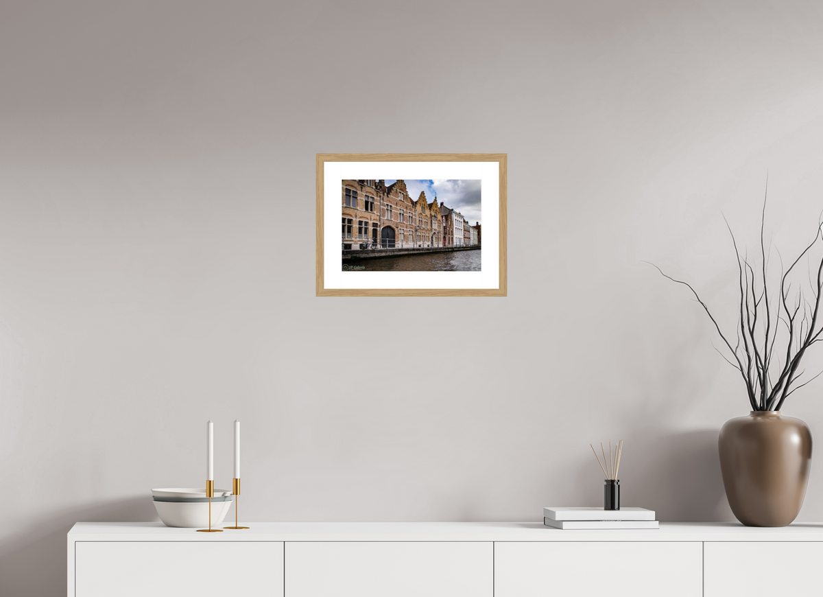 15 x 10″, Natual Oak Frame Print On Fuji Crystal La Paz a la Orilla del Canal