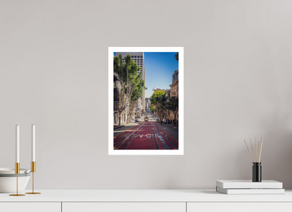 10 x 15″, Gloss Hahnemühle Photo Silk Baryta X San Francisco Cable Car en Camino
