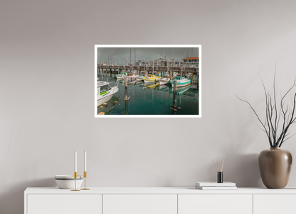 30 x 20″, Matte Photo Print On Fuji Crystal DP II San Francisco Botes en Muelle