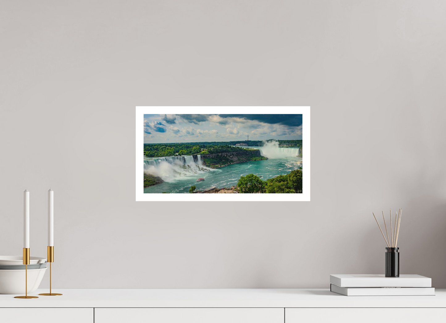 16 x 8″, Matte Hahnemühle Photo Rag Ultra Smooth Niagara-Toronto Cataratas del Niagara