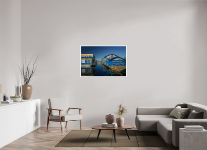 45 x 30″, Gloss Photo Print On Fuji Crystal DP II Victoria Fisherman's Wharf Casas Flotantes