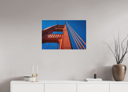 30 x 20″, Photo Print Under Matte Acrylic Glass San Francisco Torre Puente Golden Gate