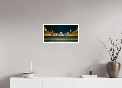 24 x 12″, Gloss Hahnemühle Photo Silk Baryta X Paris  Museo del Louvre de Noche