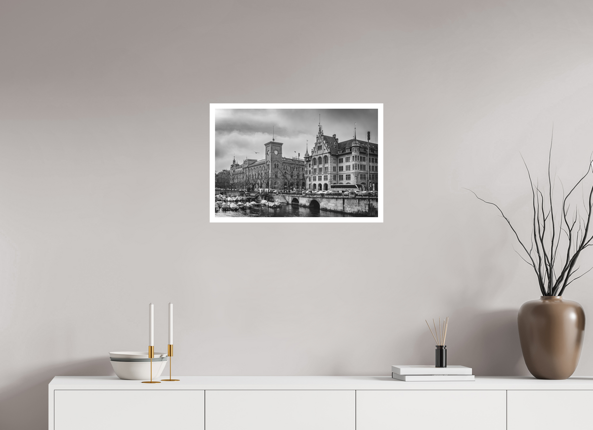 24 x 16″, Matte Hahnemühle Photo Rag Ultra Smooth La Elegancia Fresca del Limmat