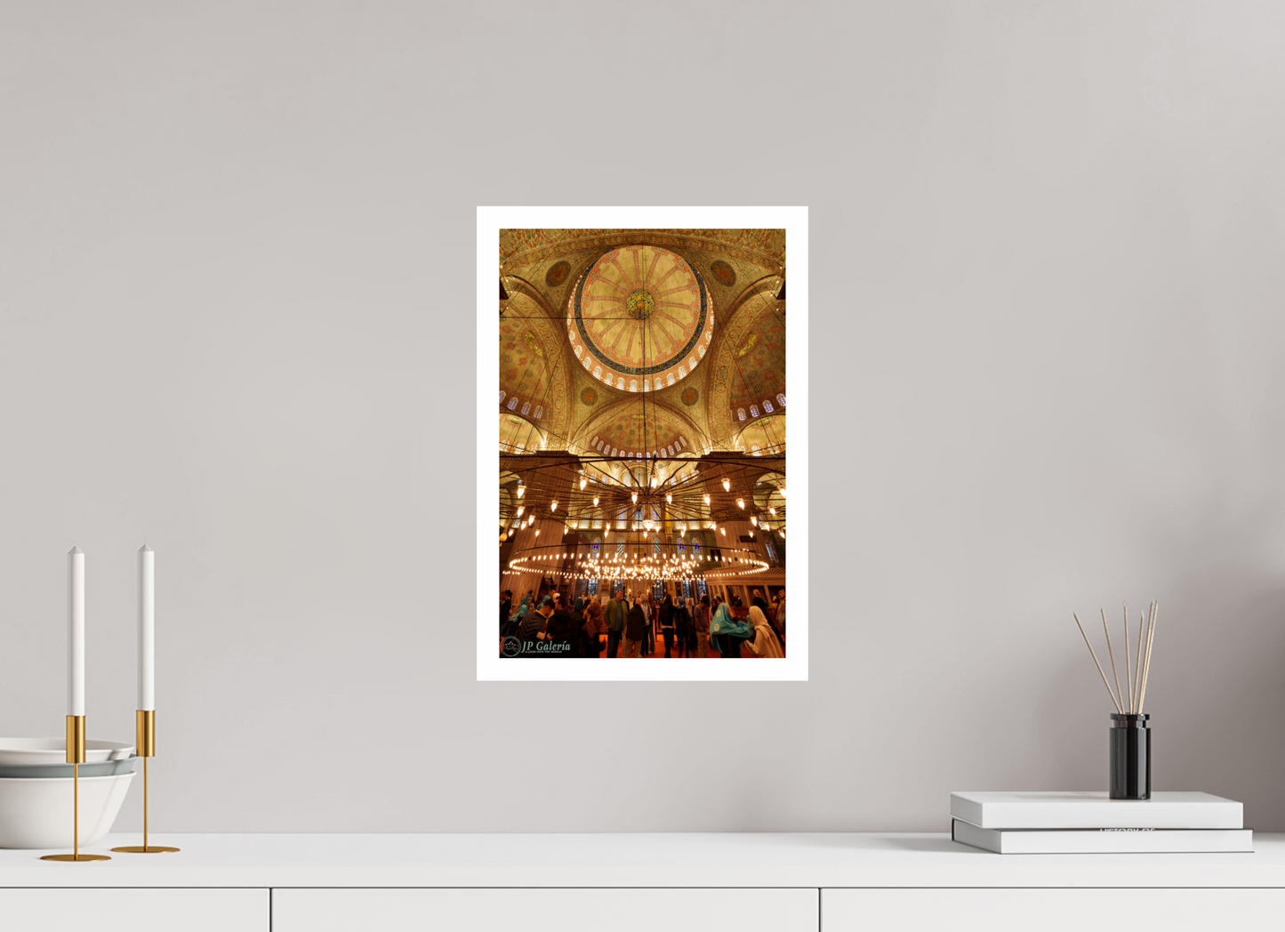 10 x 15″, Gloss Photo Print On Fuji Crystal DP II Bajo las Cúpulas de la Mezquita Azul