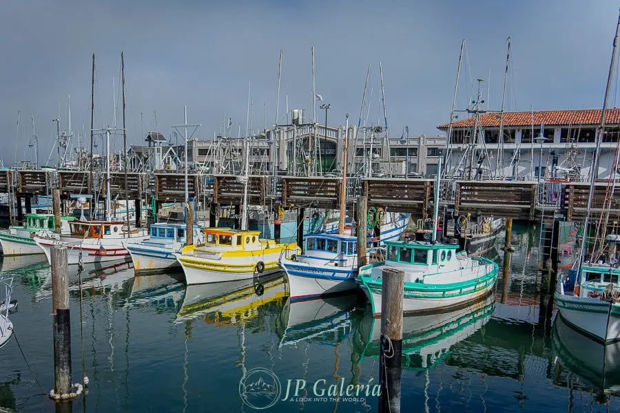 San Francisco Botes en Muelle - JP Galería