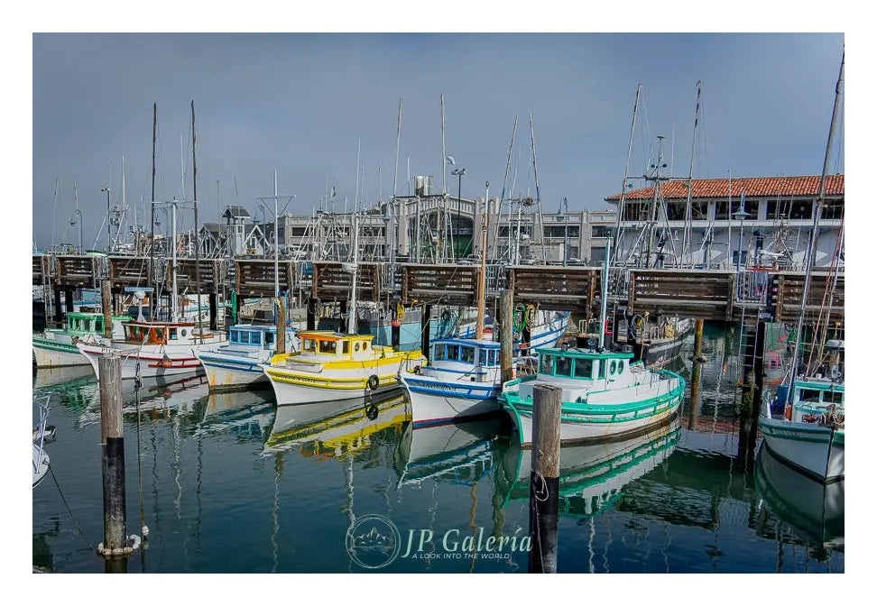 San Francisco Botes en Muelle - JP Galería